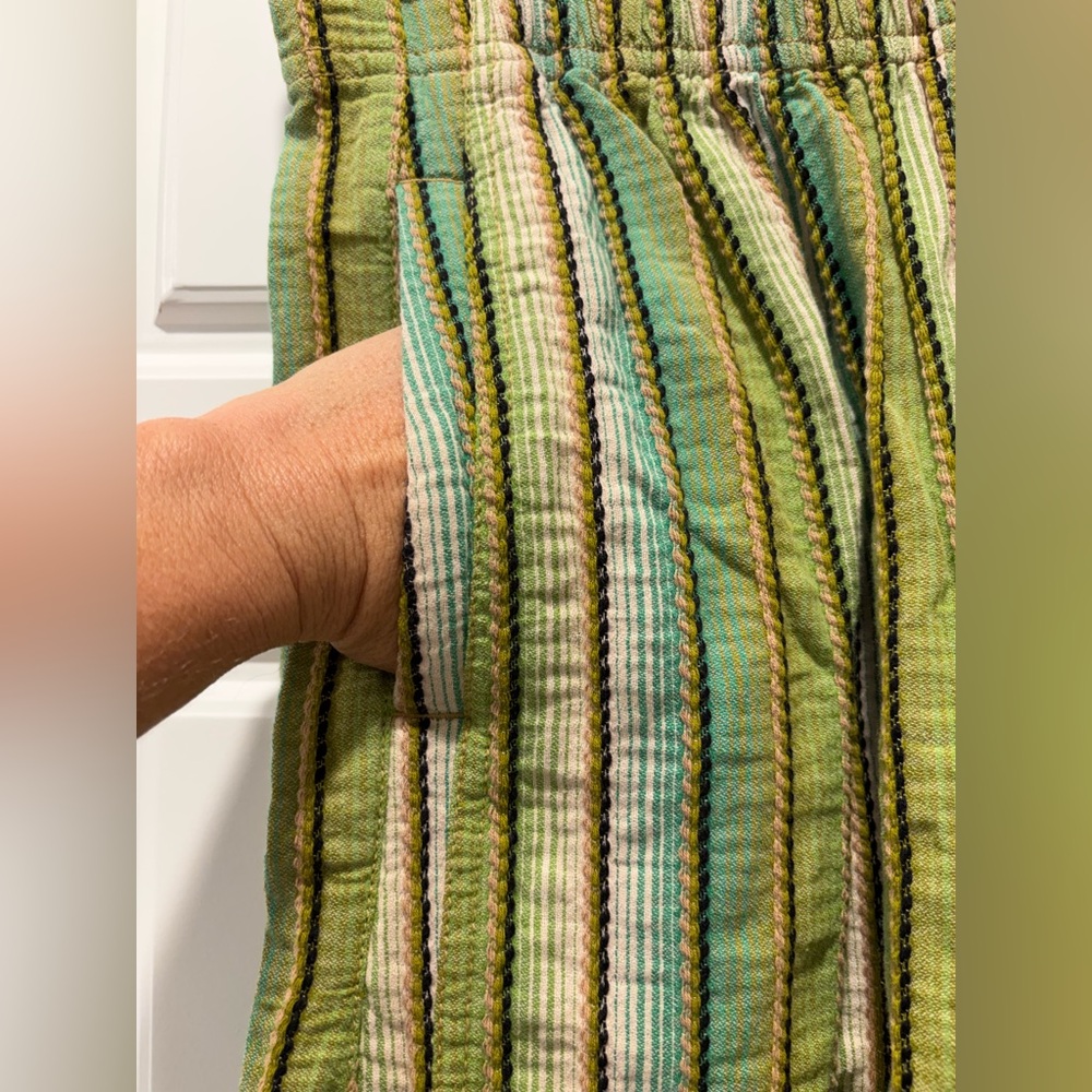 Free People Days End Striped Wide-Leg Pants - Picture 5 of 9